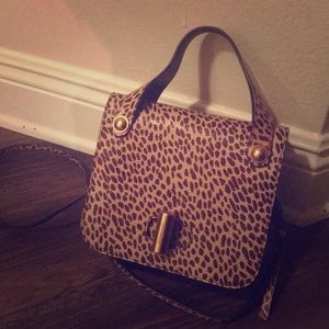 Emporio Armani Cheetah Print Leather Purse
